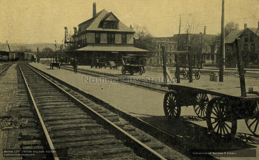Postcard: Railroad Station, Woodsville, N.H.